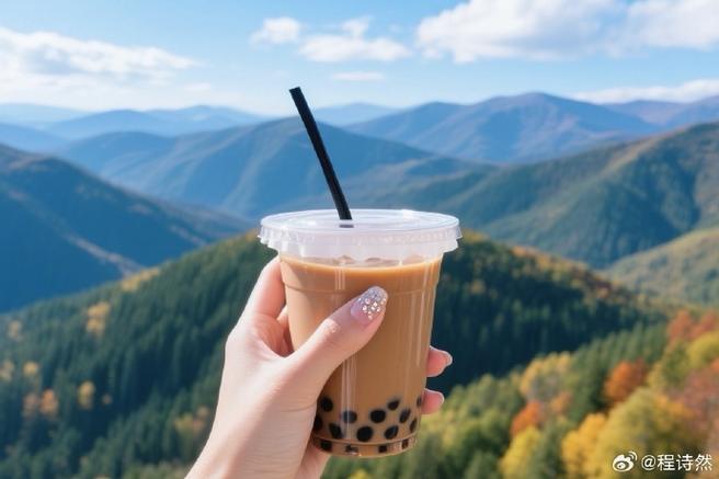 奶茶手里端