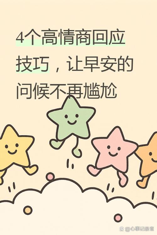 高情商幽默回复早安图标
