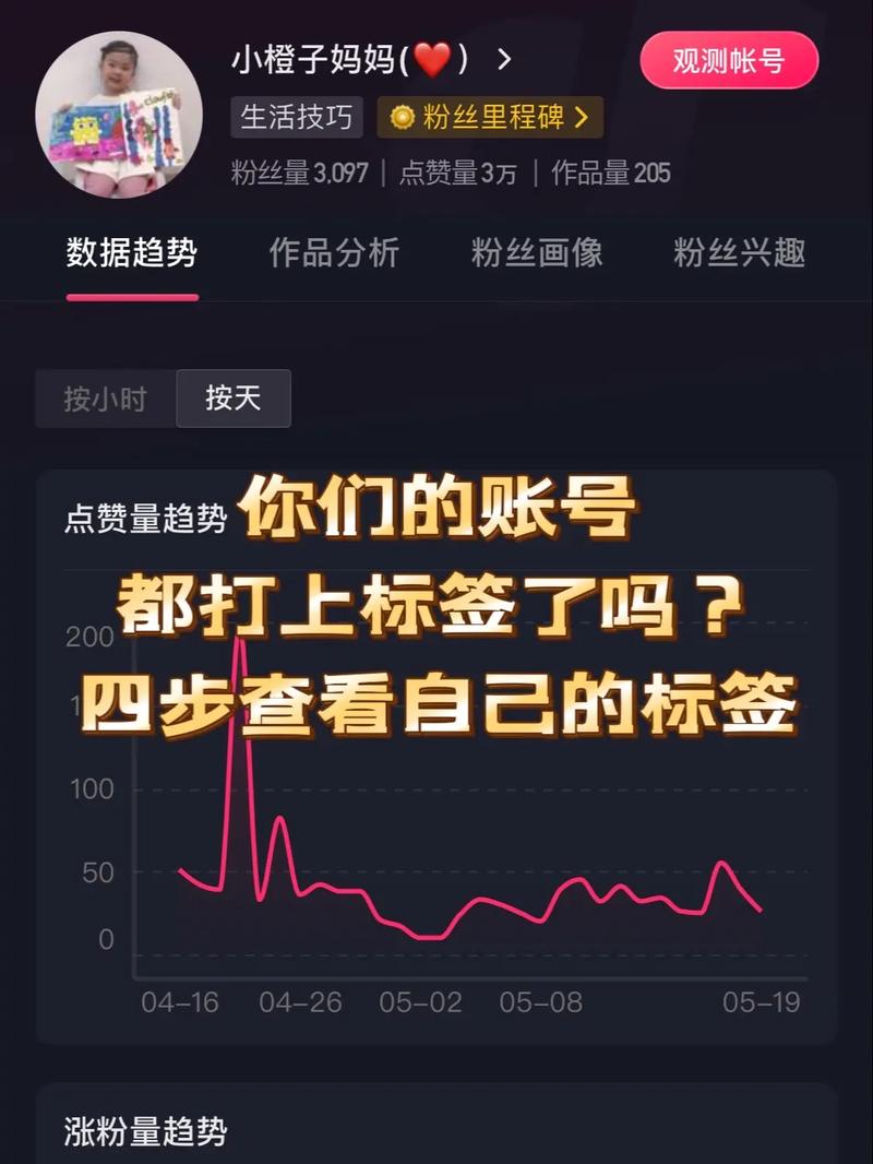快手怎么知道自己的标签
