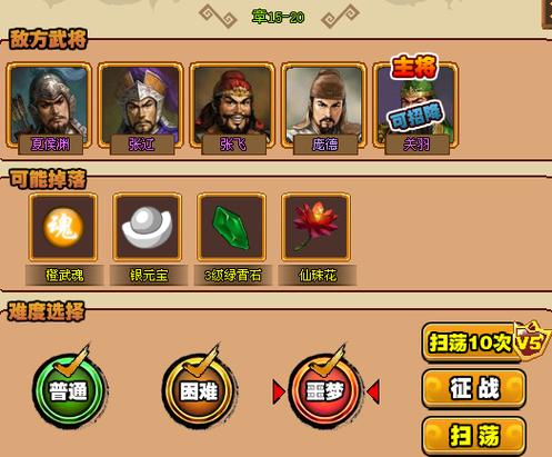 类似于武将风云录的游戏手机版