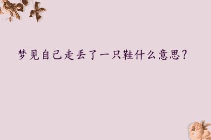 扔一双鞋表达了什么