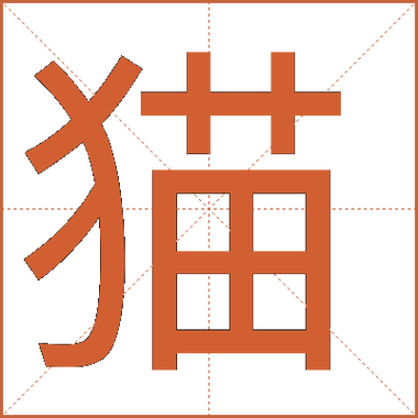猫字各种字体图标