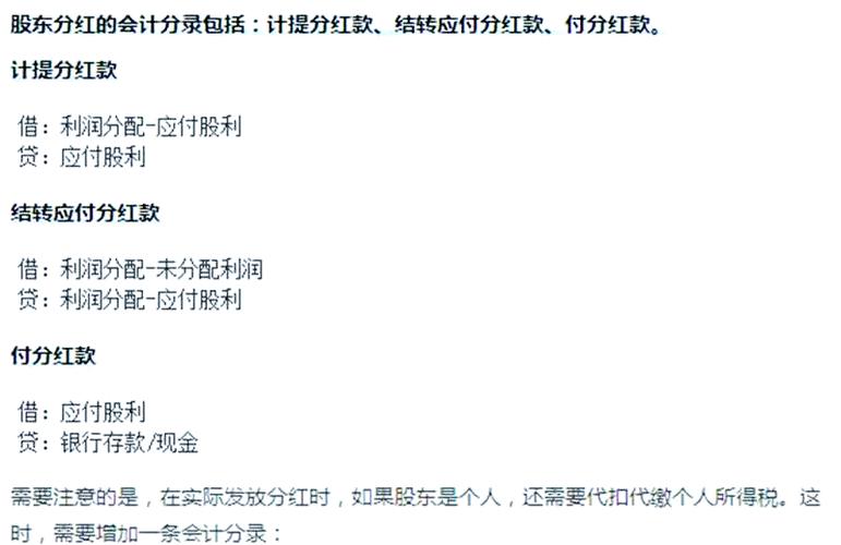 股东分红的钱怎么打到个人账上
