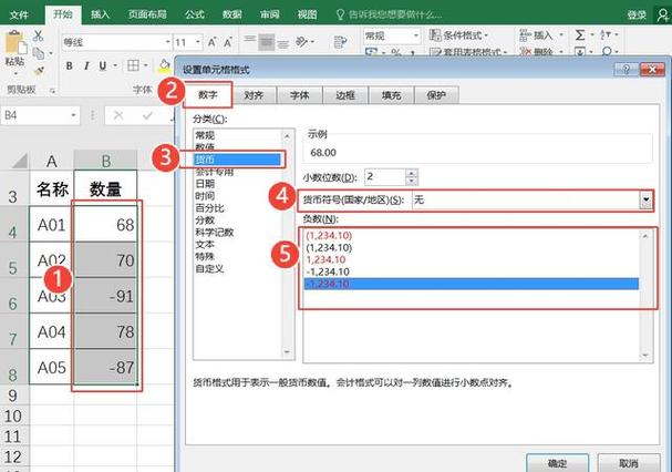 数字是负数怎么直接变成红色字体