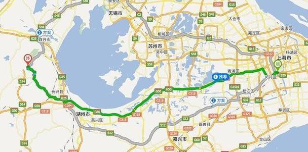高德导航线路深绿和浅绿的区别