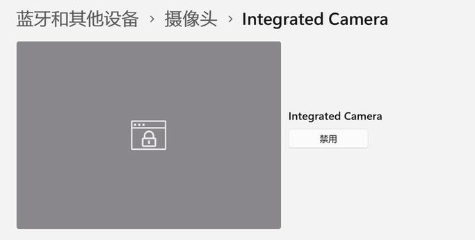 电脑相机打开是灰色的锁