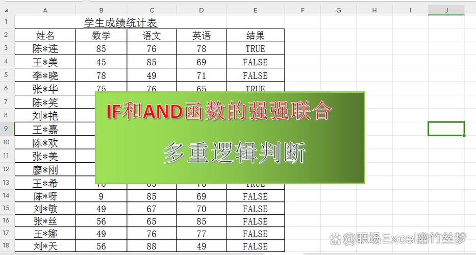 if与and多重判断条件格式