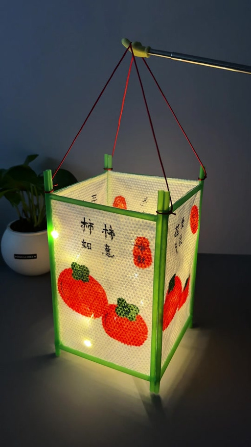 抖音上灯笼制作的视频