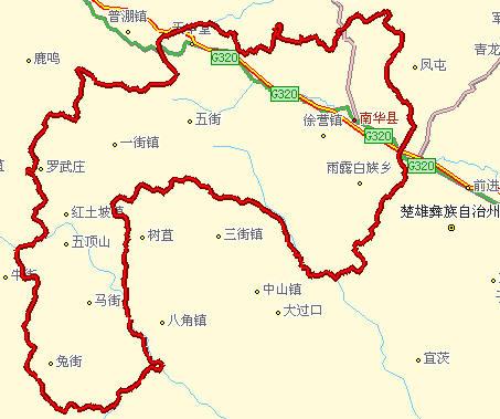 南华县地图全图高清版截图