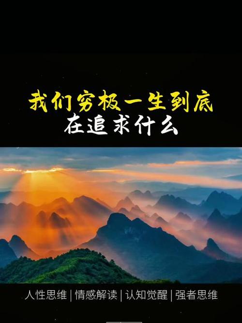 我们终其一生追求的是什么截图