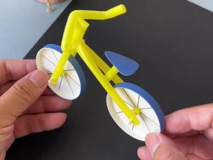 手工瓶子自行车制作