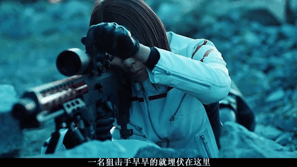 狙击手美女中弹胸膛吐血死亡的视频