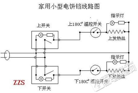 电饼铛内部电路实物图截图