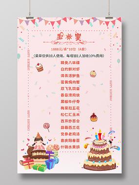 小朋友生日菜单截图