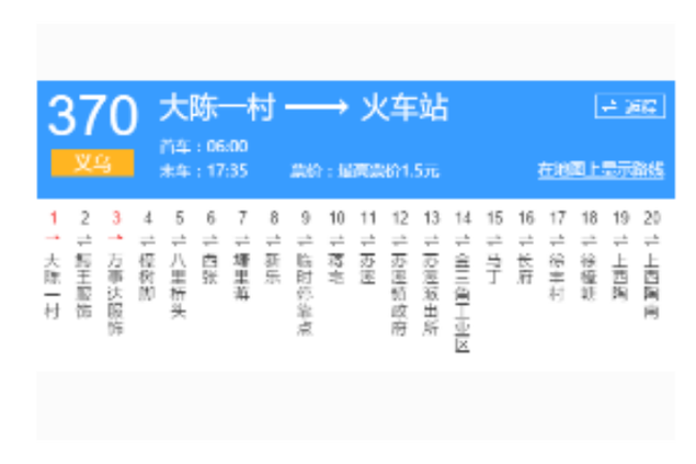 370路公交车路线路线图标