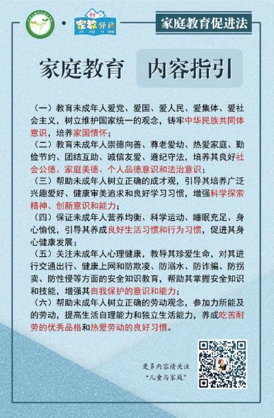 家庭教育的内容