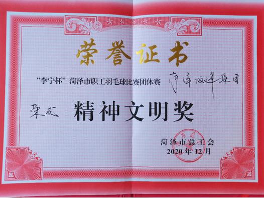 2020年精神文明奖