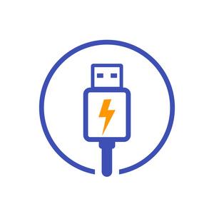充电符号 usb