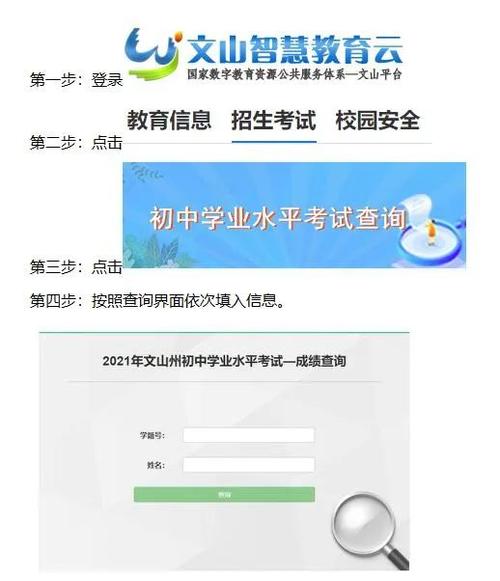 文山中考成绩查询入口