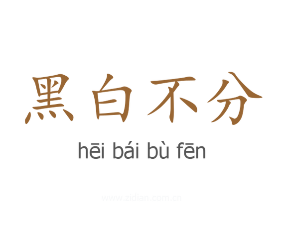 黑白是什么意思