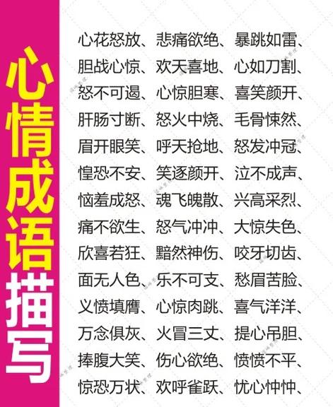 开心四字成语