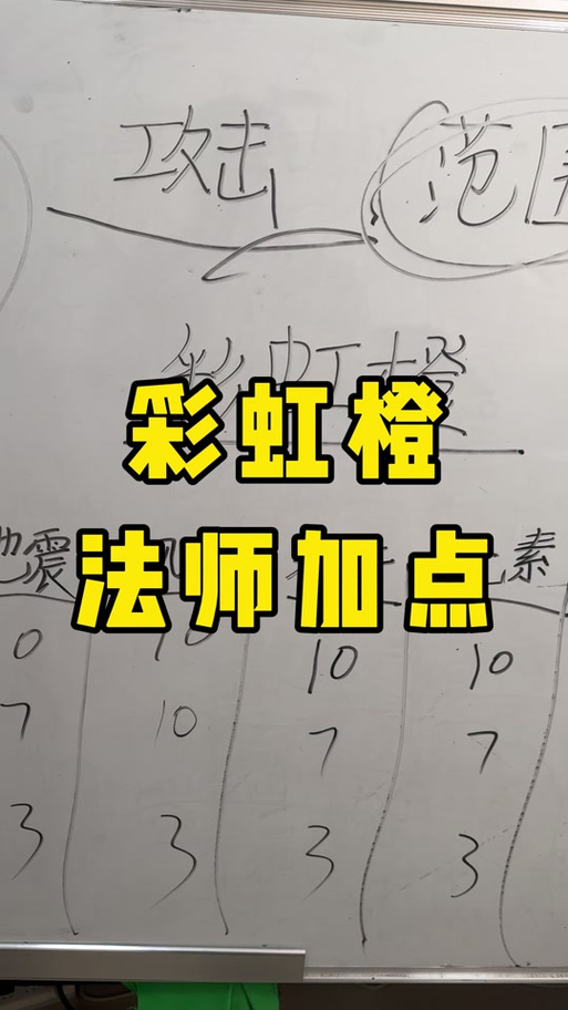 彩虹橙升级攻略