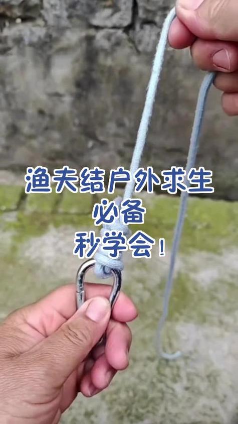 鱼竿稍绳与主线正确打结方法图标