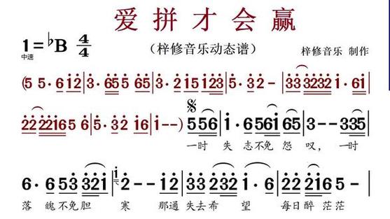 爱拼才会赢汉语版唱缩略图