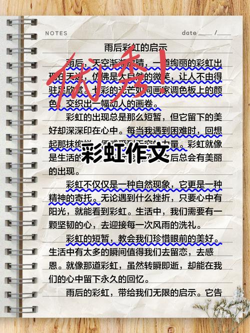 有趣的彩虹作文300字