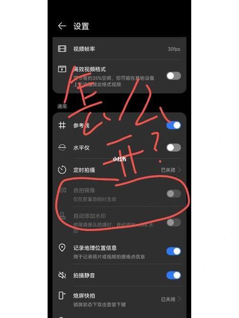 华为手机录像怎么开启镜像模式图标