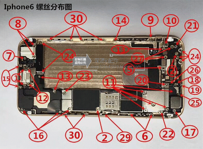 苹果7p螺丝对应图