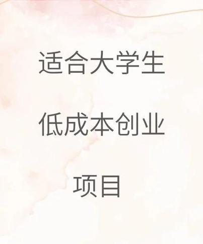 适合大学生创业的项目