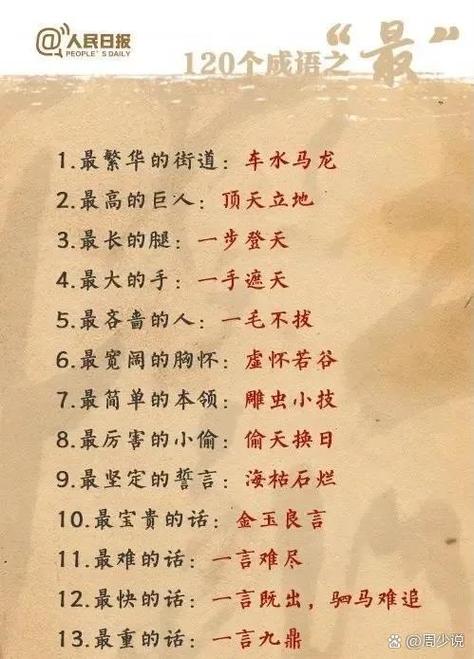 最字的成语大全