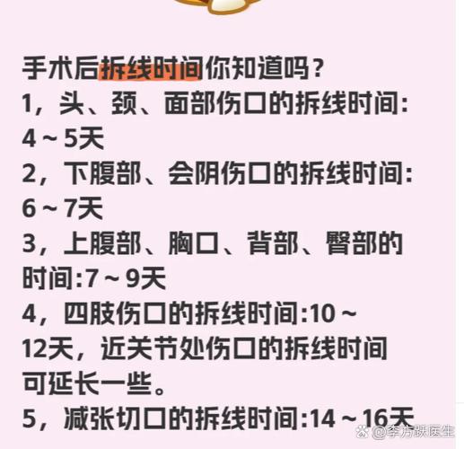 缝针的伤口一般多久拆线图标