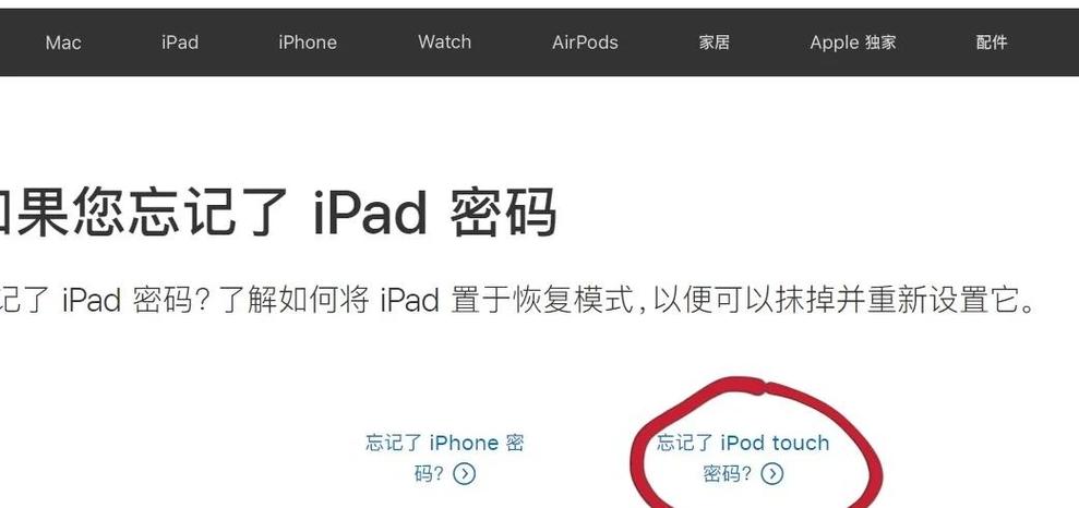 ipad系统更新忘记密码怎么办