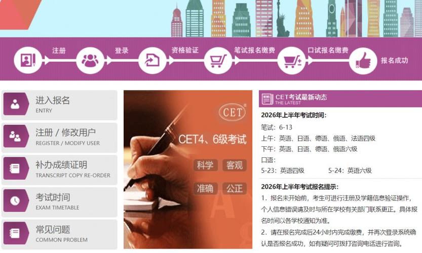 四级报名官网入口登录