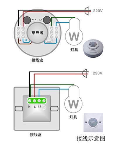 感应探头接线图