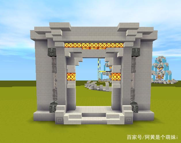 迷你世界里的城门怎么做