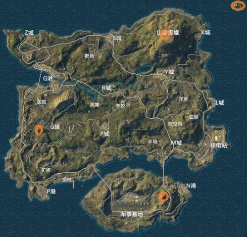 和平精英卫星楼位置图片