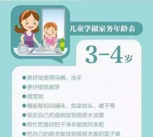 让孩子做家务可以有哪些项目