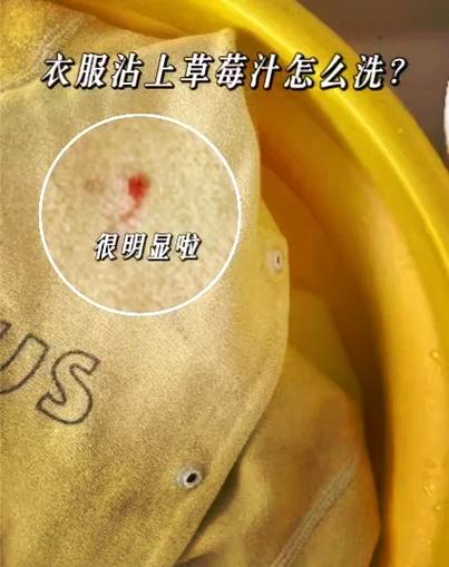 衣服上弄上草莓汁如何去除