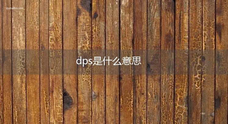 DPS是什么意思