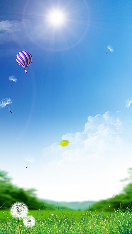 夏天广告蓝色截图
