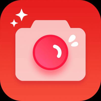 红色相机图标的app
