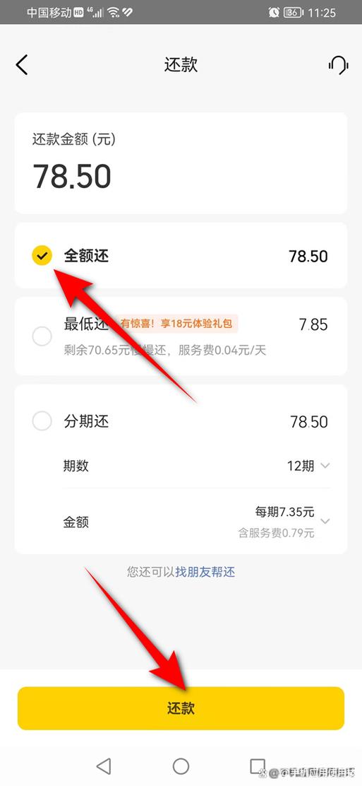 美团生活费能一次性还清吗截图