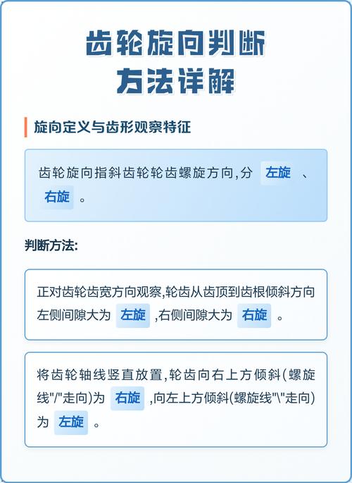 直齿轮旋向怎么判断