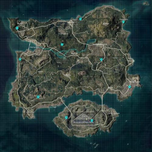 PUBG滑翔机刷新图