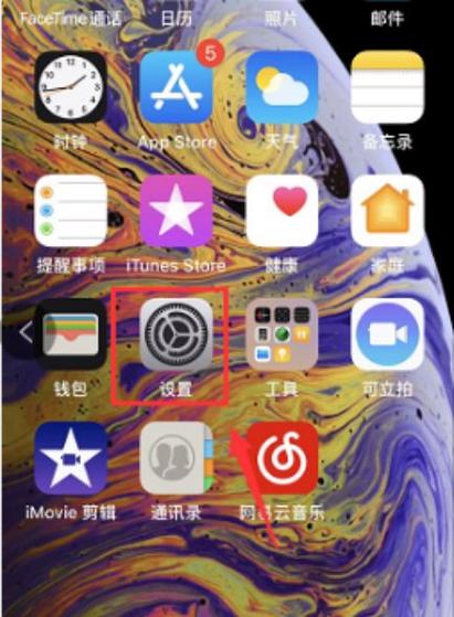 苹果设置小圆圈在哪里