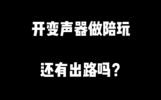 开变声器陪玩工作室犯法吗截图
