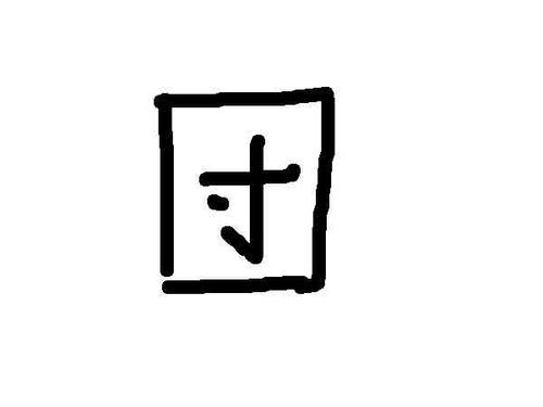 口里面一个寸是啥意思